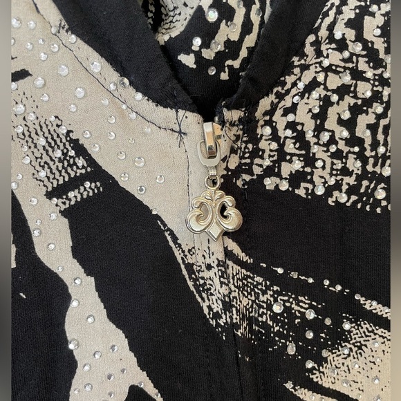 NWT Dereon open Back hoodie zip up dress size large - Picture 12 of 14